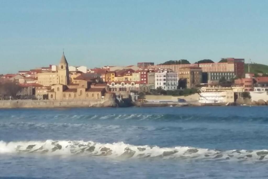 Ferienwohnung Gijon - La Arena Exterior foto